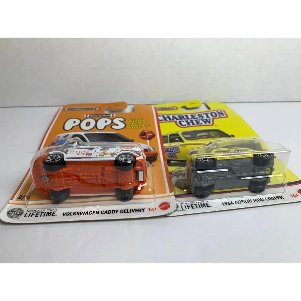 Matchbox Candy Series 1964 Austin Mini Cooper & VW Caddy Delivery Tootsie Roll